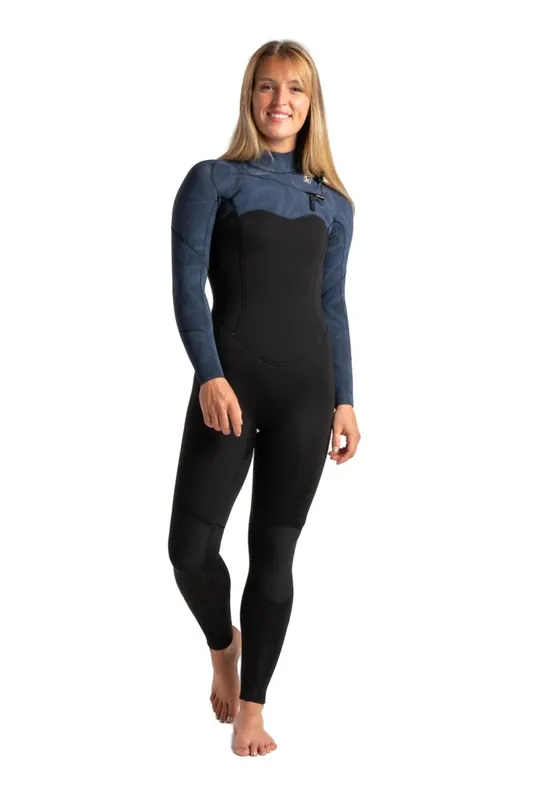 Top-Angebot C-Skins Solace 4/3 Frauen Neoprenanzug Black/Bluestone Tropical/Cascale Blue M (US8 - UK10)