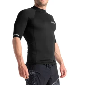 Bestpreis C-Skins NuWave Basics Mens Short Sleeve Rash Guard Black M