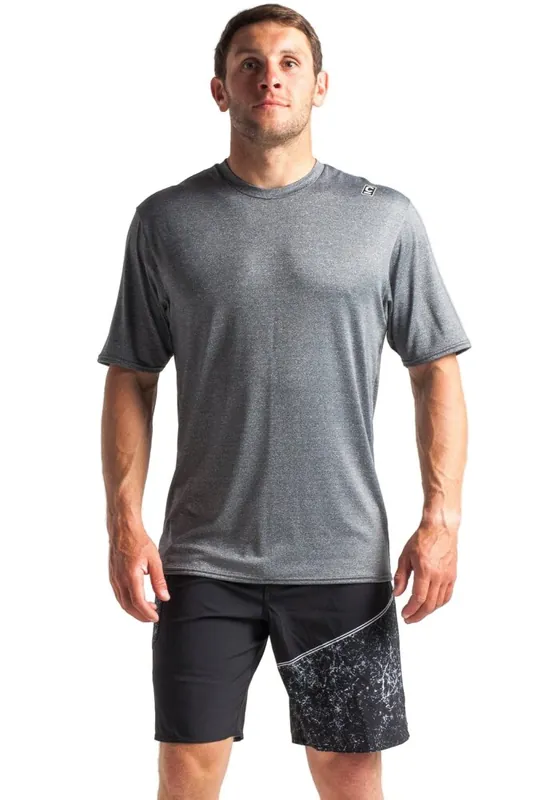 Sichere Zahlung C-Skins NuWave Mens Short Sleeve T-Shirt Black Heather XL