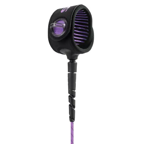 FCS Surfboard Leash Freedom Helix Comp 6'0" Purple/Black Geprüft