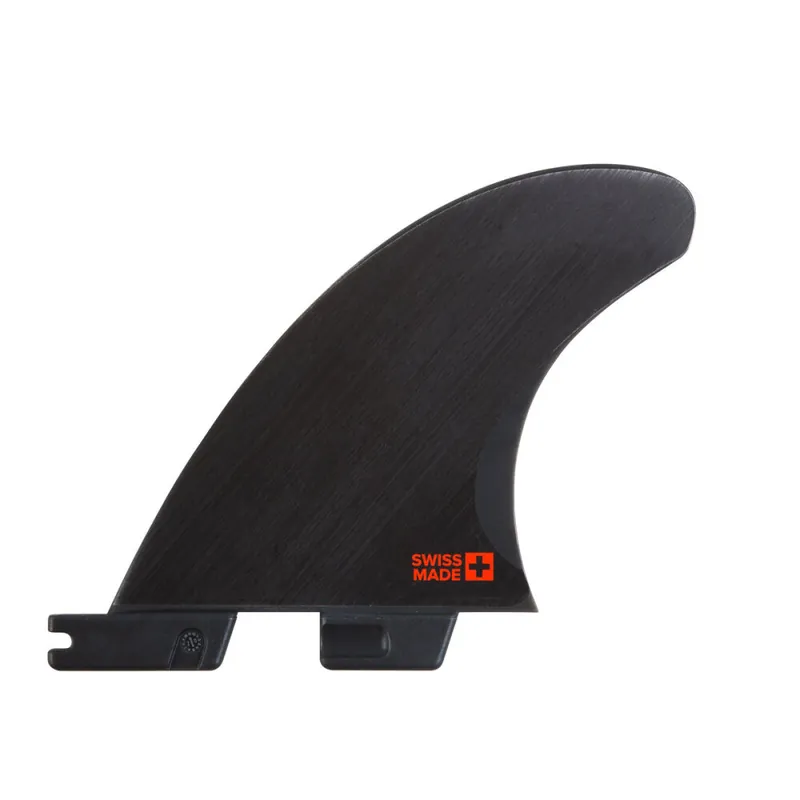 FCS 2 H4 Carbon Medium Smoke Quad Rear Retail Fin Set Black (M) Abverkauf