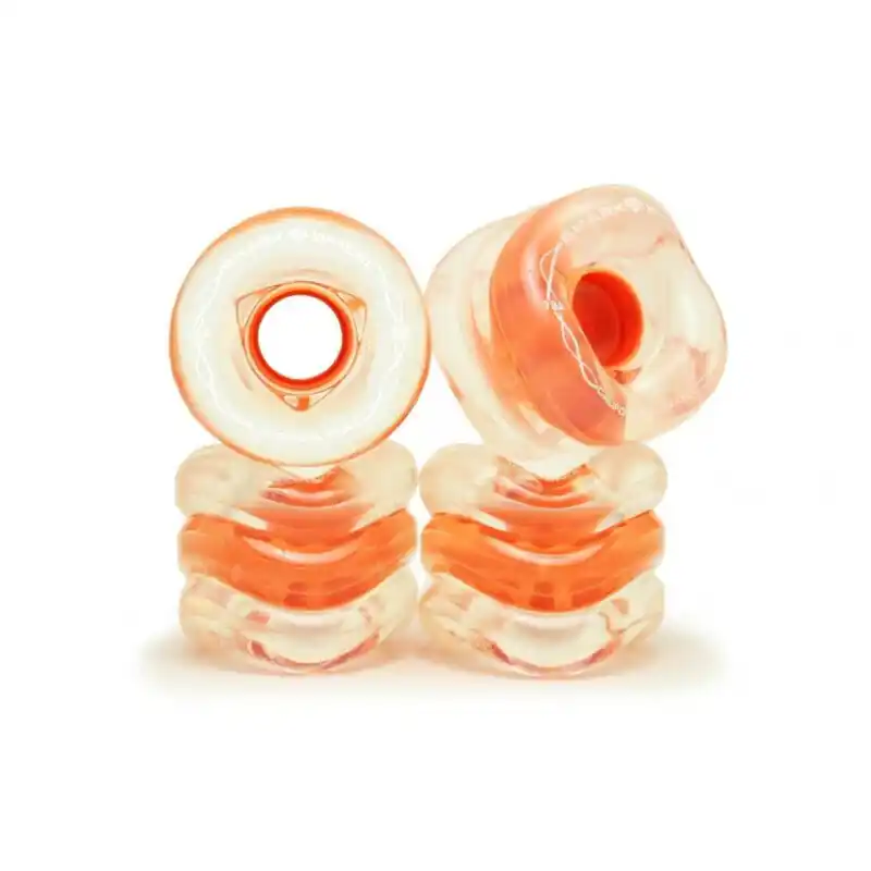 Shark Wheels CALIFORNIA ROLL (4er Set) 60mm/ 78a Clear Orange Core Abverkauf