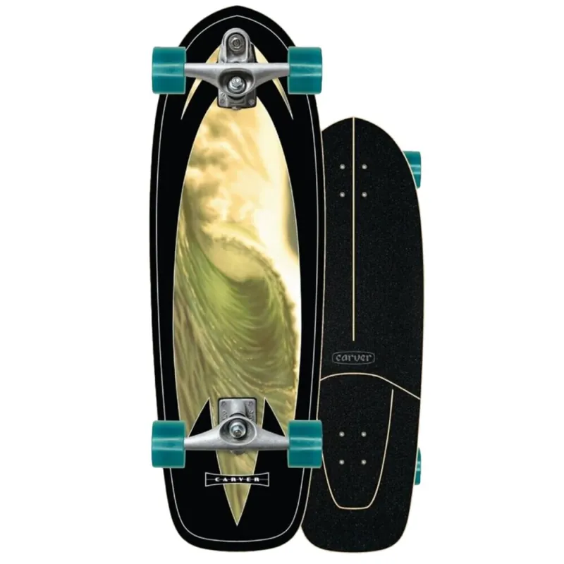 Günstig Carver Skateboards Super Slab komplett Surfskate 31.25" C7 raw