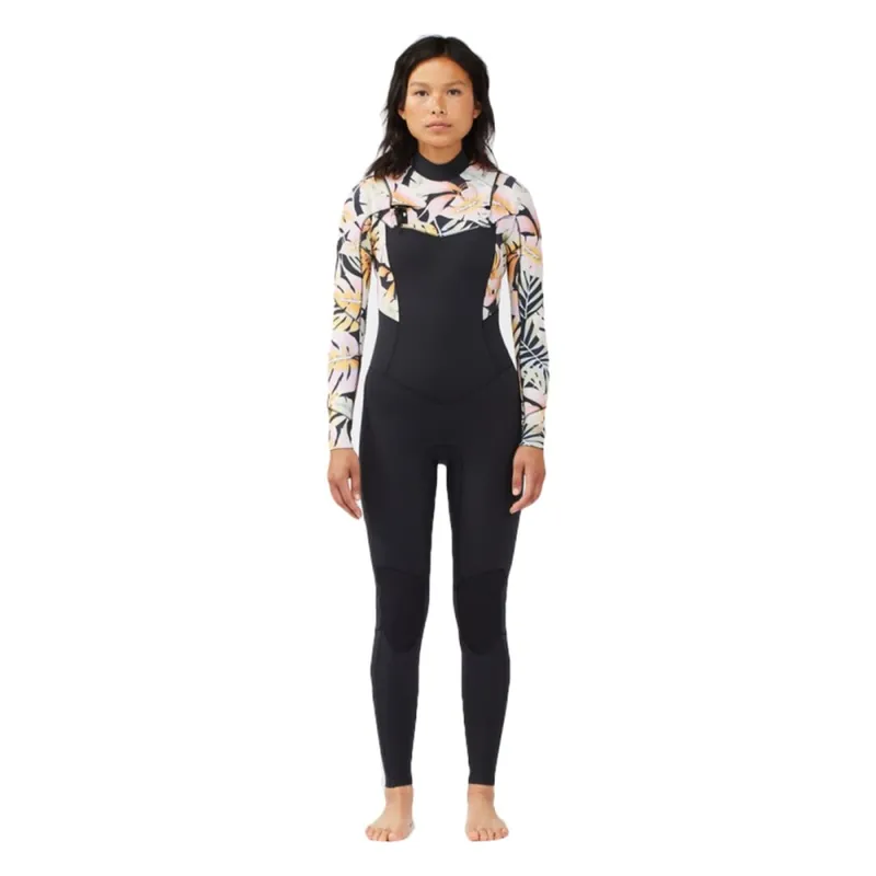 Sonderangebot Billabong Salty Dayz 5/4mm Front Zip Frauen Neoprenanzug Full Paradise Black 10