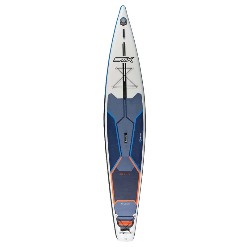 Versand Am Gleichen Tag STX Inflatable SUP 14'0" x 30" x 6" Race Blue Orange