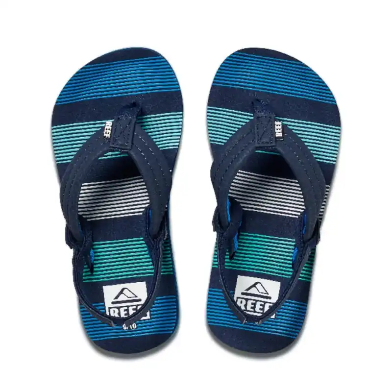 reef LITTLE AHI Kids Zehentrenner Deep Sea Stripes 7/8 - 23/24 Markenware