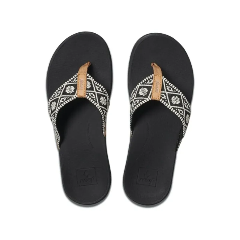 reef Ortho Woven Zehentrenner Balck/White US 6 (36) Neue Kollektion
