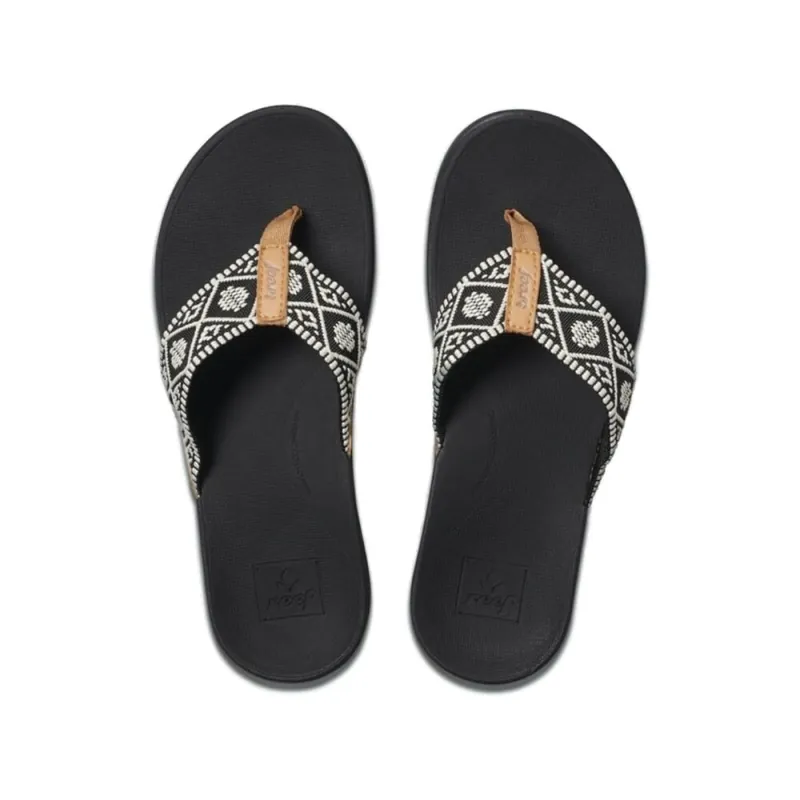 reef Ortho Woven Zehentrenner Balck/White US 11 (42-43) Billig