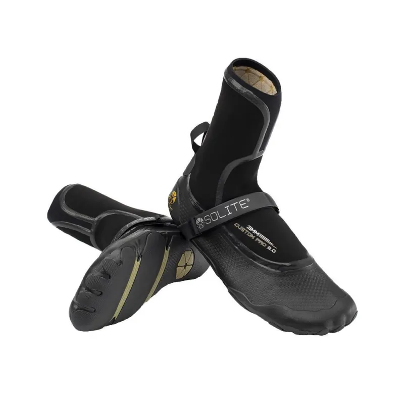 Neue Ware Solite 3mm Custom Pro 2.0 anpassbarer Neoprenschuh Black Gum US11 (44.5)