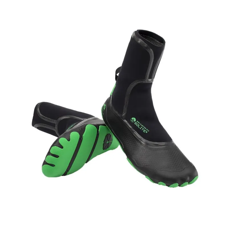 Solite 3mm Custom Anpassbarer Neoprenschuh Black Green 44,5 (US11) Preis Gesenkt