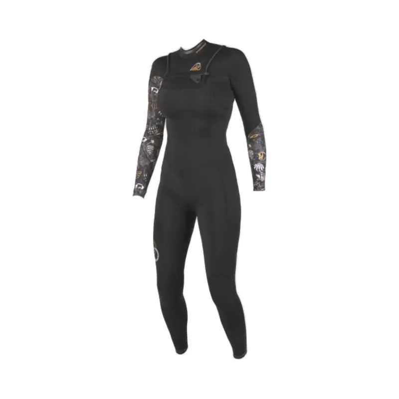 Rabatt Soöruz Divine 3/2 Oysterprene FZ Frauen Neoprenanzug Black 2022 L (12)