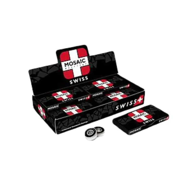 Mosaic Kugellager Swiss Silver Black Mosaic Bearings Garantierte Lieferung