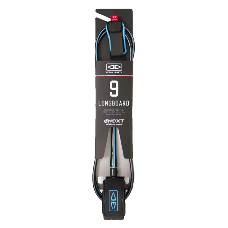 Jetzt Kaufen Ocean & Earth One XT Longboard Premium Leash Ankle 9'0" Blue Colgate