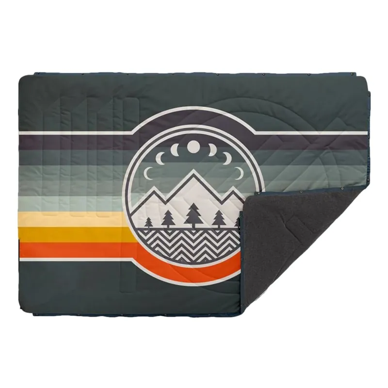 Voited Fleece Pillow Blanket Camp Vibes Green Gabel/ Polar Fleece Geprüft