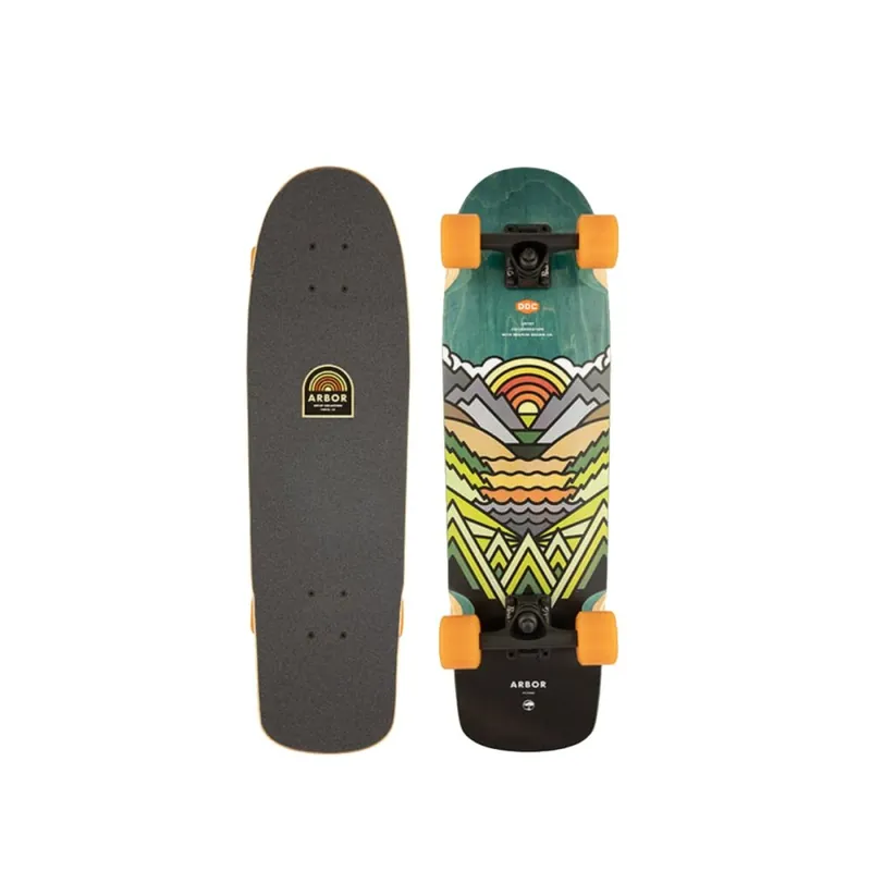 Ausverkauf Arbor Cruiser Artist Pilsner Multi 8,25"Longboard Komplettboard