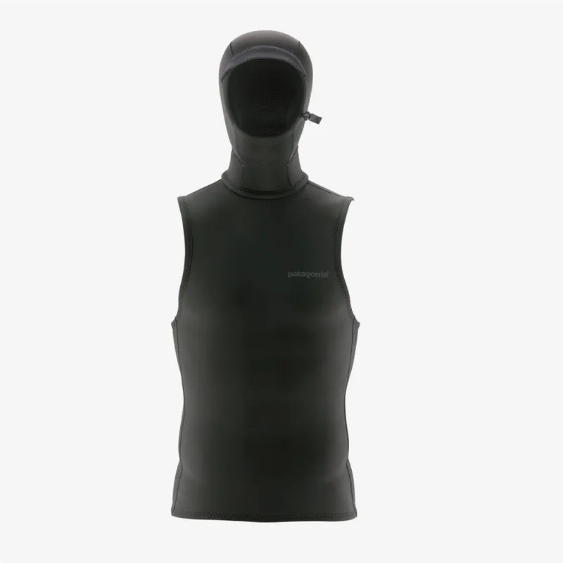 Patagonia Yulex Water Heater Hooded Vest Black Meistverkauft