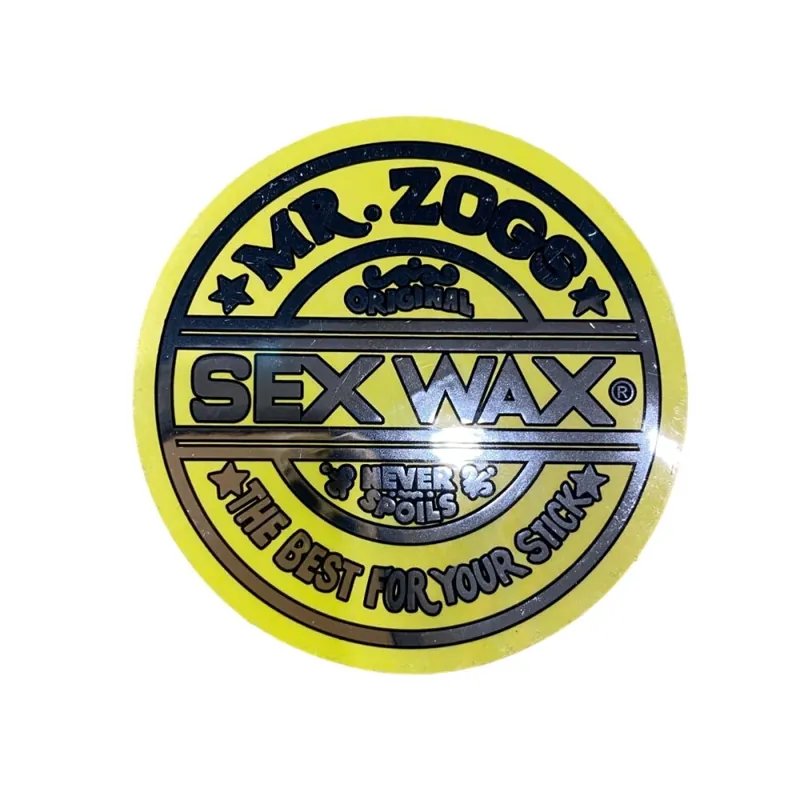 Heißes Angebot SEX WAX Sticker 3" verschiedene Farben Gelb-Metallic