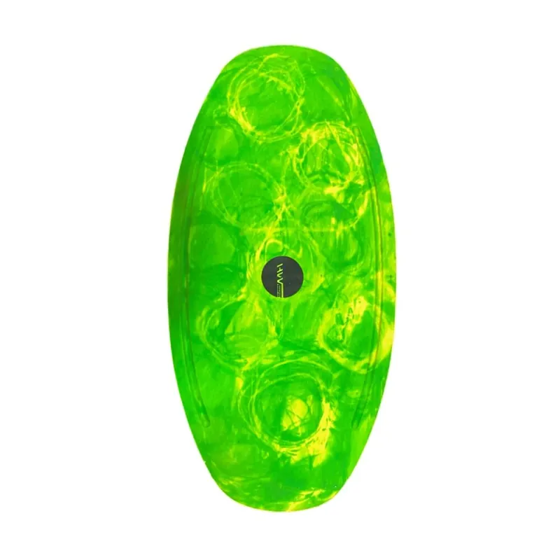 HW-Shapes Freestyle Skimboard V2 95 Epoxyart Green Yellow Top-Seller