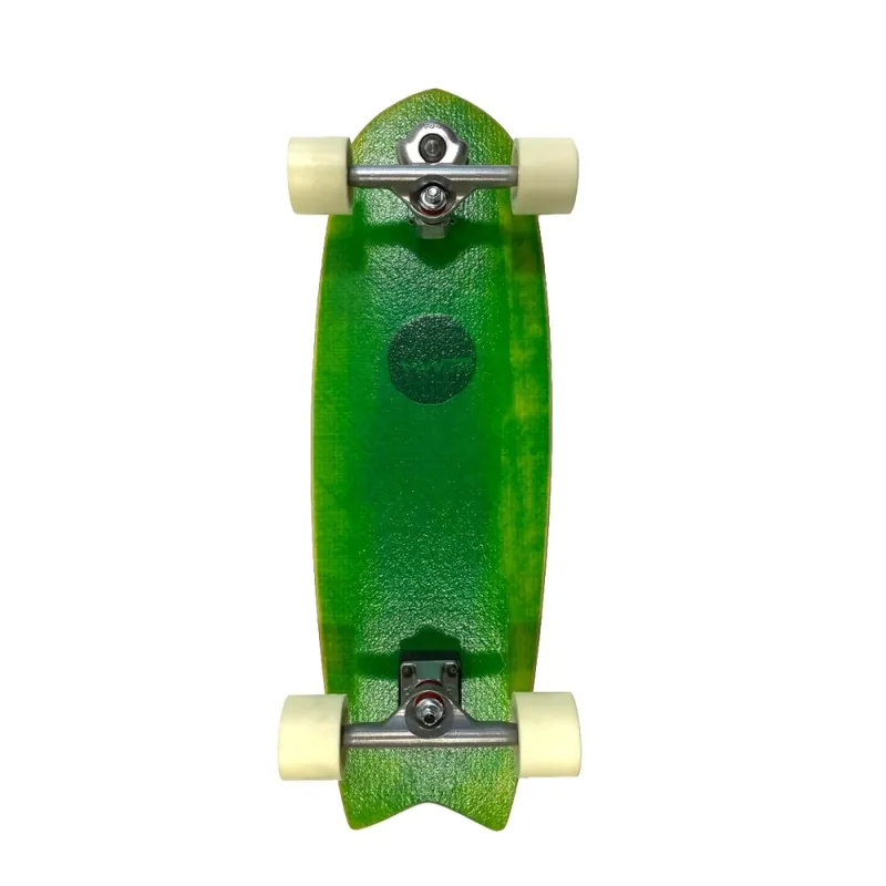 Aktuell HW-Shapes 29.5" Fish Tail Surfskate Green Epoxyart