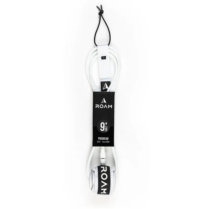 Neue Kollektion ROAM Surfboard Leash Premium 9.0 Knie Weiss