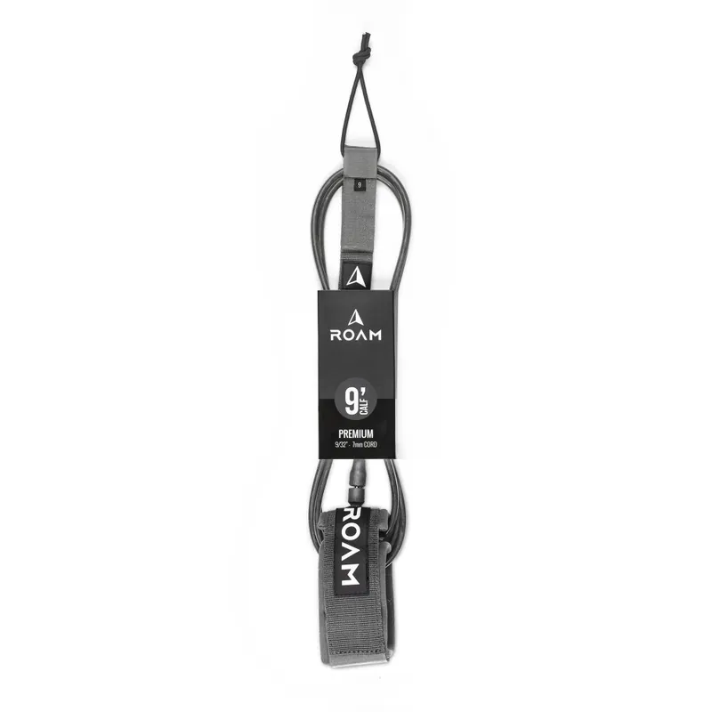 ROAM Surfboard Leash Premium 9.0 Knie Grau Kracherpreis