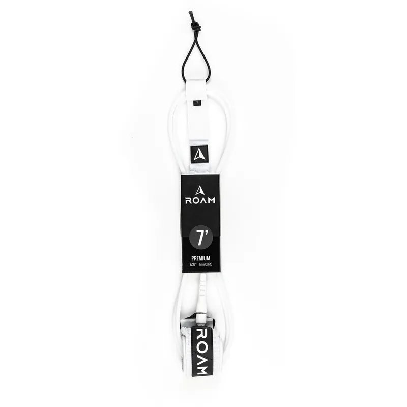 ROAM Surfboard Leash Premium 7.0 Weiss Neue Ware