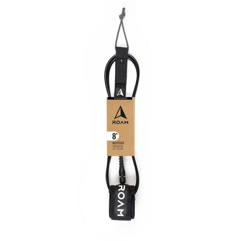 Billig ROAM Surfboard ECO Leash Recycelt 8.0 Schwarz