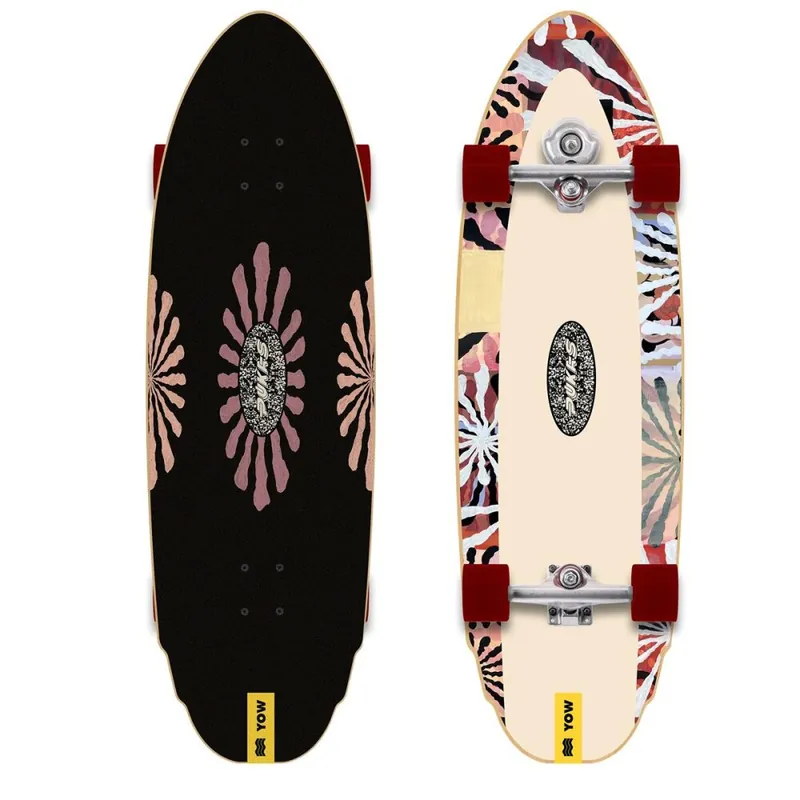 Billig Yow x Pukas Flame 33" Surfskate Komplettboard