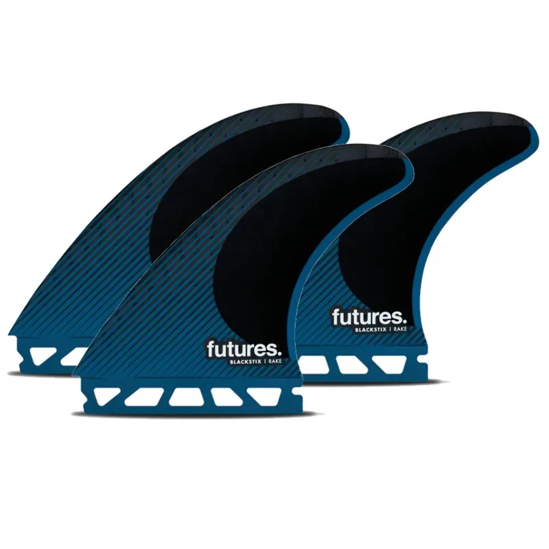 Top-Angebot FUTURES Thruster Fin Set R8 Blackstix Rake L