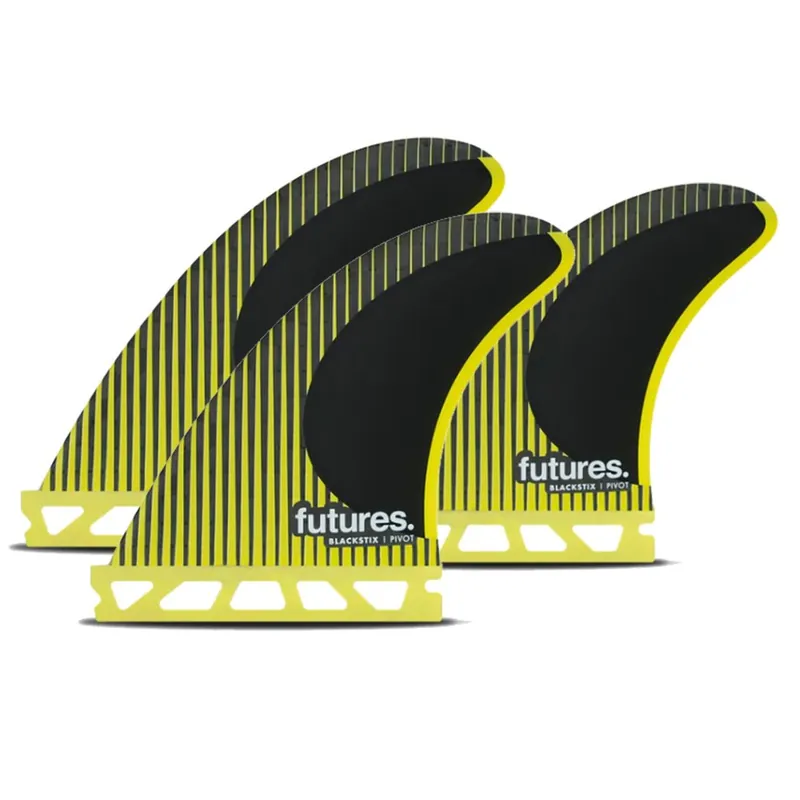 FUTURES Thruster Fin Set P4 Blackstix Pivot S Begrenztes Angebot