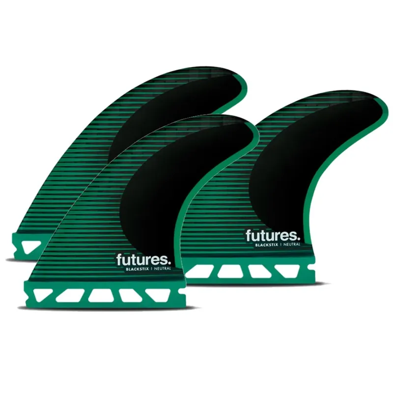 FUTURES Thruster Fin Set F6 Blackstix neutral M Preiswert