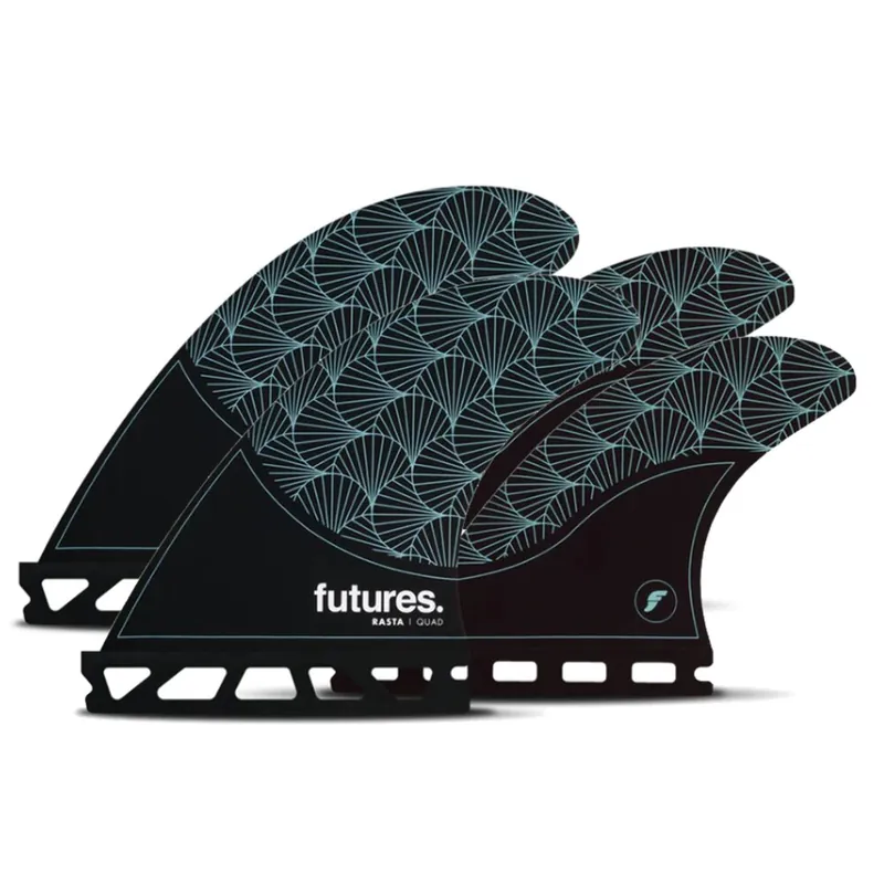FUTURES Quad 4 Fin Set Rasta Honeycomb Preiswert