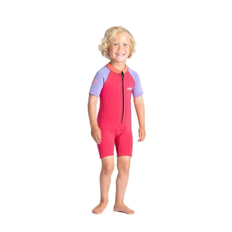 C-Skins BABY Shorty 3/2 Neoprenanzug Coral Lilac Bright Coral 4 / XS / 102-112 Knallerangebot