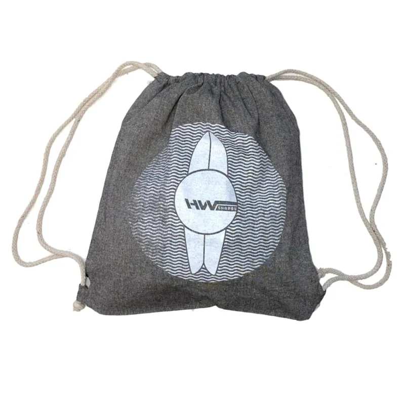 Versand Am Gleichen Tag HW-Shapes Baumwoll Rucksack Sportbeutel Grey