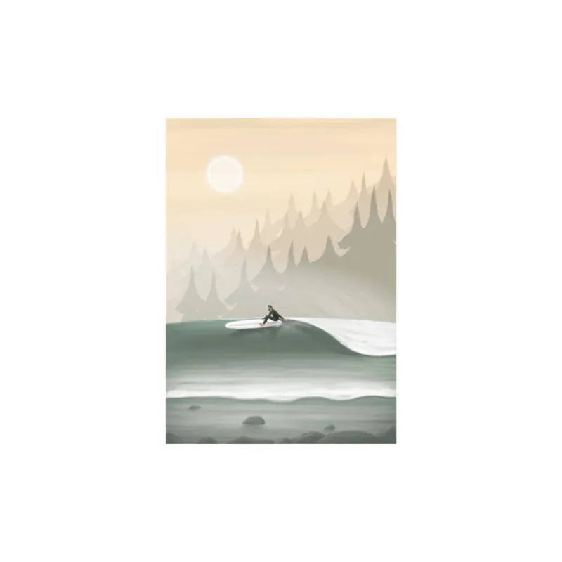 Neue Kollektion Postkarte Trevor Humphres Waves and Woods