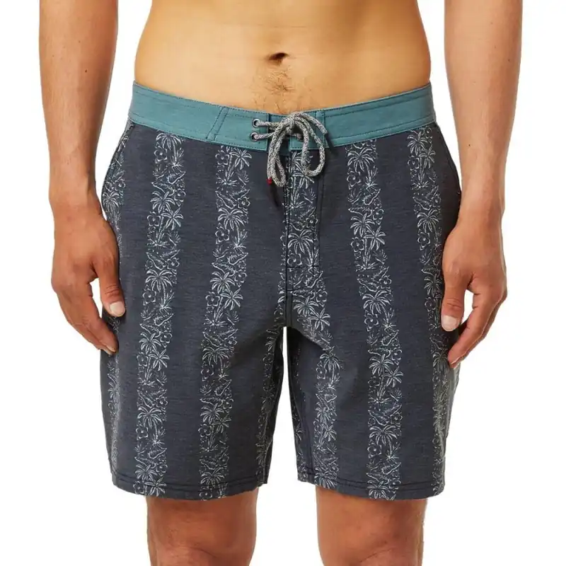 Markenware Katin Kokomo Stripe Hybrid Trunk Boardshort Black Wash 33