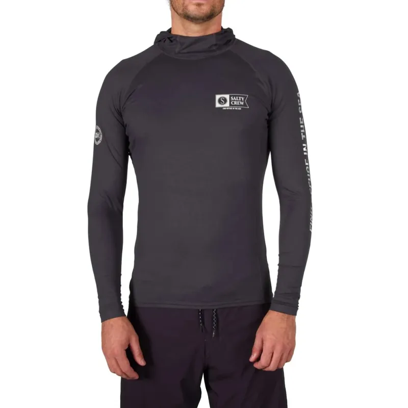 Top-Angebot Salty Crew Thrill Seekers Hood Surf Shirt Black L