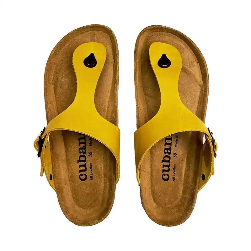 Cubanas Comp 120 Zehentrenner All Yellow 37 (US 6.5) Super-Preis