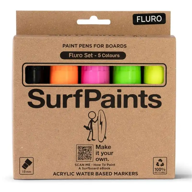 Solange Der Vorrat Reicht Surfpaints Paintpens for Surfboards wasserbasierte Marker Stifte Fluoro 15mm