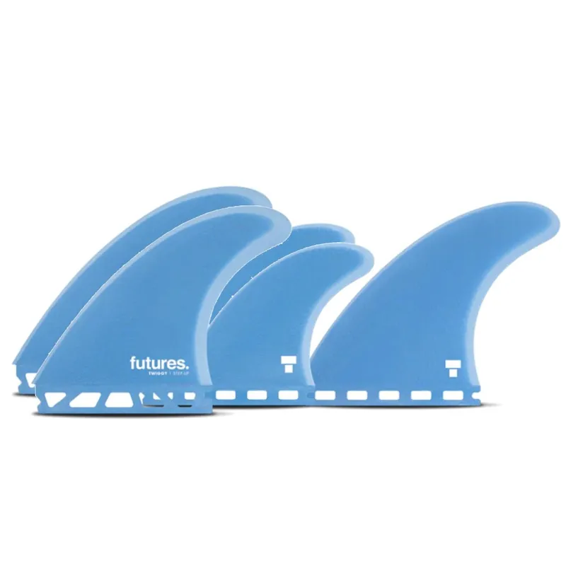 Highlight FUTURES Quad Thruster 5 Fin Set Twiggy Step Up