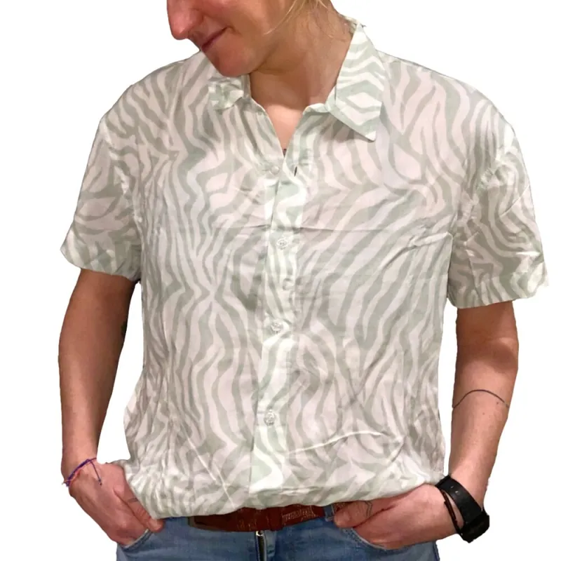 Sonderaktion Zealous Party Shirt Sage Zebra M