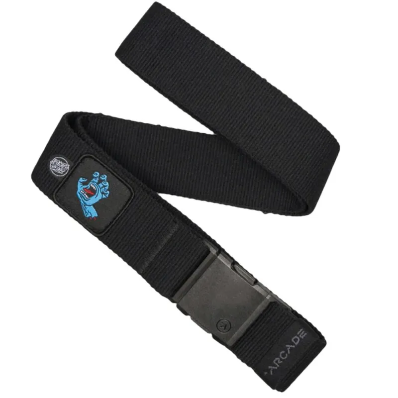 Arcade Performance Stretch Belt Santa Cruz Screaming Hand Black Heißes Angebot