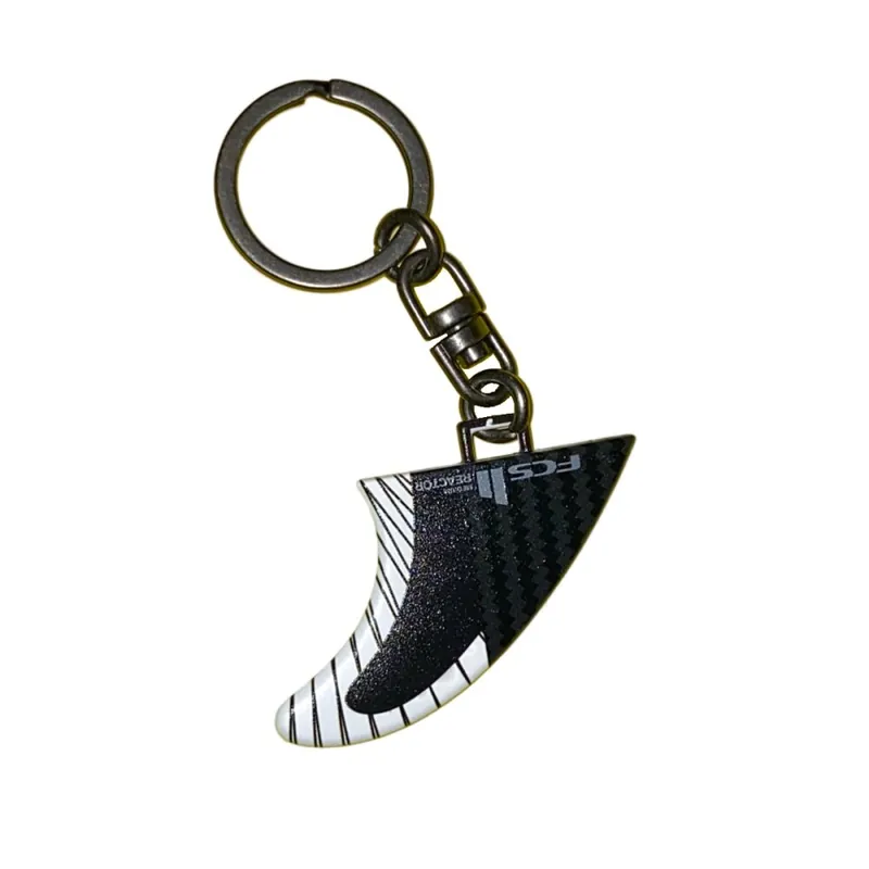 Schnäppchen FCS 2 Fin Key Ring Schlüsselanhänger PC Finne Black 2023 Reactor (schwarz)