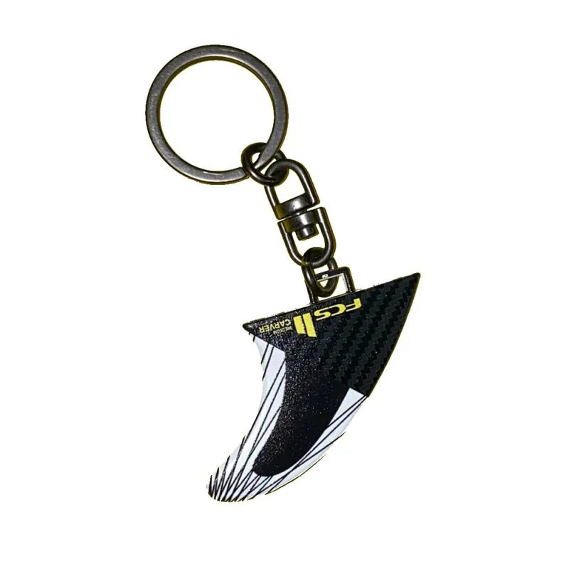 FCS 2 Fin Key Ring Schlüsselanhänger PC Finne Black 2023 Carver (gelb) Sofort Bestellen