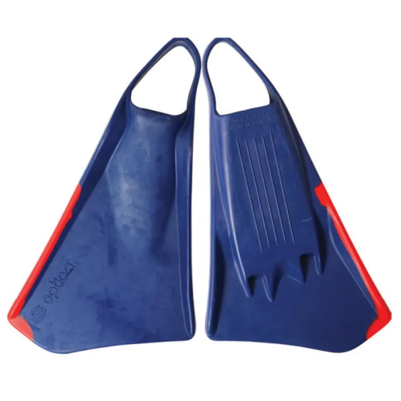 Bodyboard Flossen OPTION MK2 XL 47-49 Blau Rot Günstig