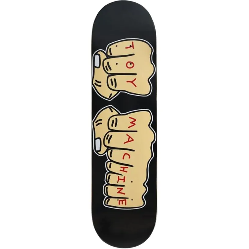 Sichere Zahlung Toy-Machine Skateboarddeck Fists 8.25" Black