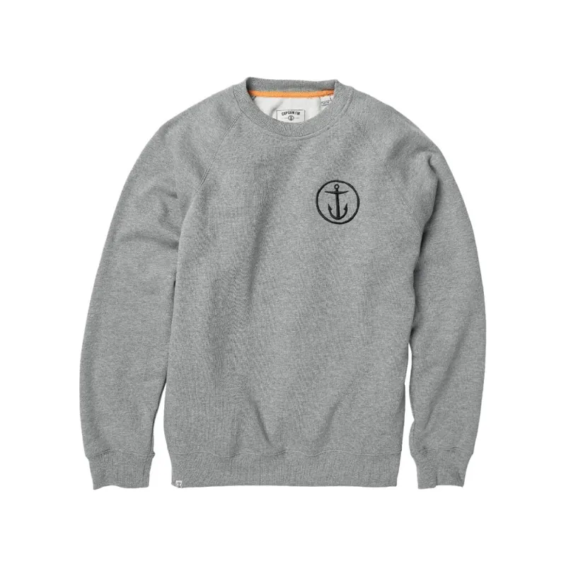 Sale Captain Fin Shweaty Anchor Crew Heather Grey S