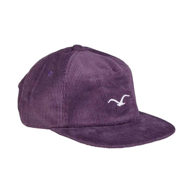 Cleptomanicx Cord Möwe Cap Gothic Grape Schneller Versand