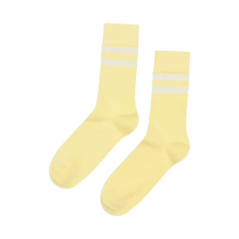 Ausverkauf Klitmoller Collective Retro Cotton Socks Lemon Sorbet Cream