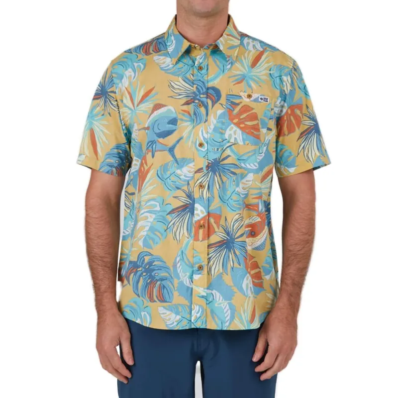 Salty Crew Large Kine S/S Woven Hemd Seaweed Expressversand